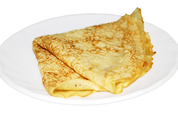 pancake on a saucer