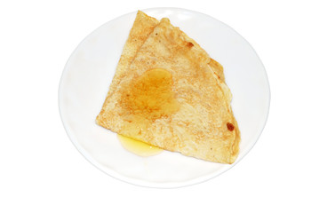 pancake with a honey