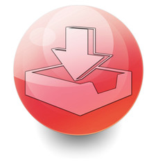 Red Shiny Orb Button 