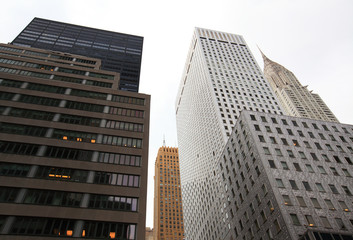 Skyscrapers in big city, New York City