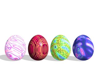 Easter colored eggs