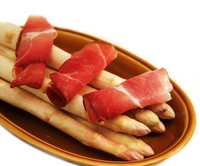Schinken und Spargel
