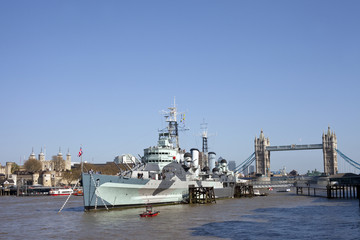 HMS Belfast, Tower Bridge & Tower of London