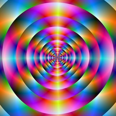 Psychedelic Concentric Rings - 31393009