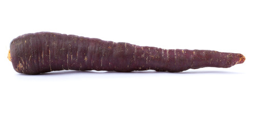 purple carrot on white