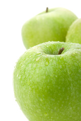 Ripe green apples