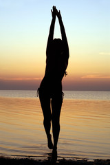 Silhouette of a girl