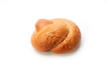 Bread loaf isolated on white background
