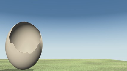 Offenes Ei - Gebrochene Eierschale