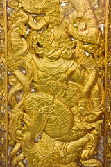 engrave and gold painting