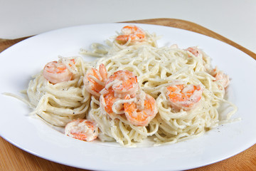 shrimp with pasta
