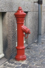 Fototapeta na wymiar Hydrant on a street