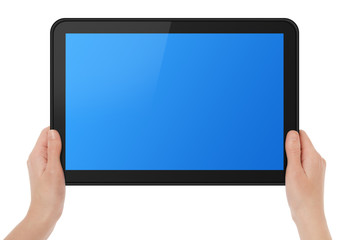 Holding Touch Screen Tablet