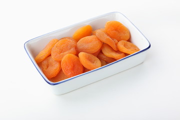 Healthy food. Dried apricots