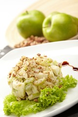 Salad from green apples