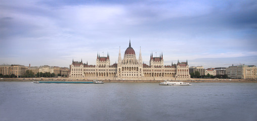 Budapest, the building of the Parliament