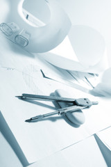 engineer's work table