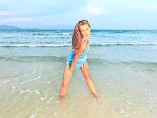 Woman on the beach