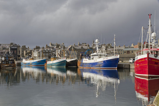 Harbour Scene at Fraserburgh
