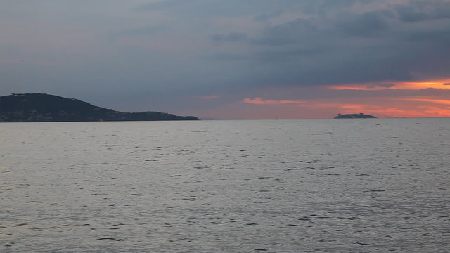 islands at sunset