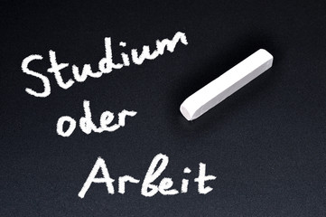 Studium oder Arbeit