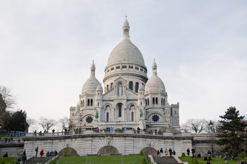 Fototapeta na wymiar Beautiful Sacre Coeur basilica in Paris