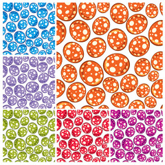 Toy balls seamless pattern.