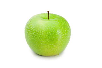 Green wet apple