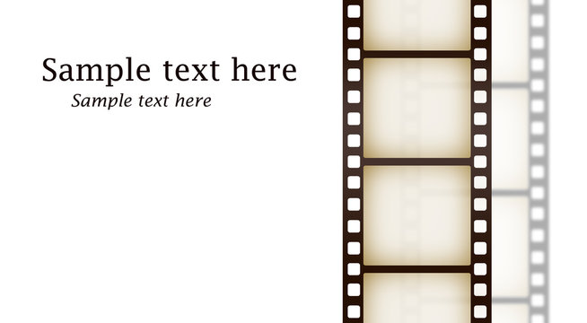 Transparent Filmstrip With Copy Space