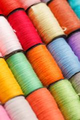 bobbins of lurex thread