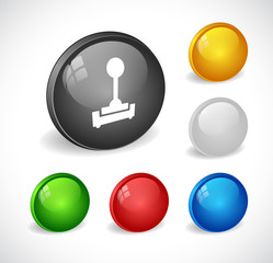Color 3d buttons for web.