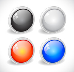 Color 3d buttons for web.