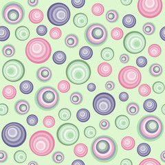 seamless pattern, funny circles