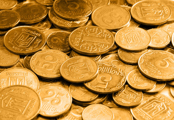 gold coins as a background or texture