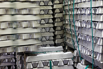 aluminum bars on a forklift