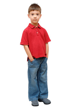 Full-length portrait of little boy