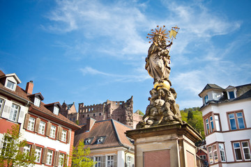 Obraz premium Heidelberg Kornmarkt