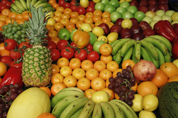 Naklejka na ściany i meble Owoce i warzywa