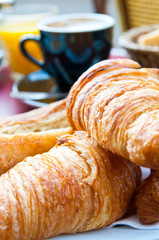 Breakfast with coffee