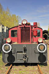Small pusher diesel locomotive