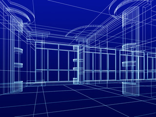 architectural abstract sketch