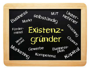 Obraz premium Existenzgründer oder Existenzgründung