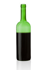 Wine bottle without label.