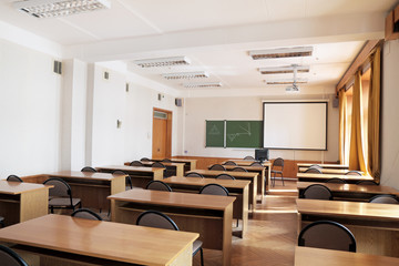Empty classroom
