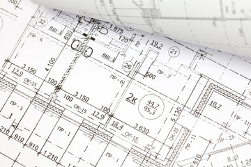 background of architectural drawing