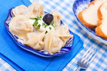 Food - tasty course  - russian ravioli