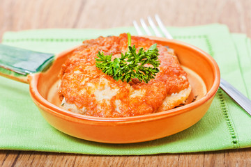 Food - tasty course - cooking fish