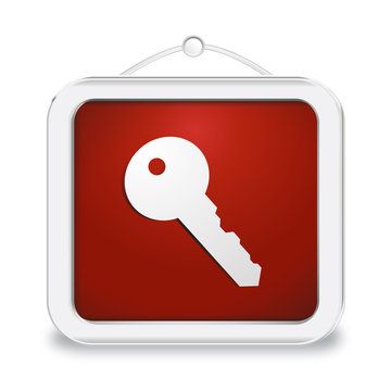 recommend clip art: Cartello 3D KEY_Rosso