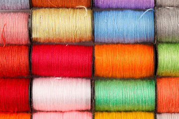 bobbins of lurex thread