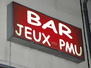 Naklejka premium enseigne de bar